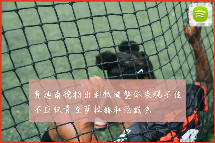 费迪南德指出利物浦整体表现不佳不应仅责怪萨拉赫和范戴克